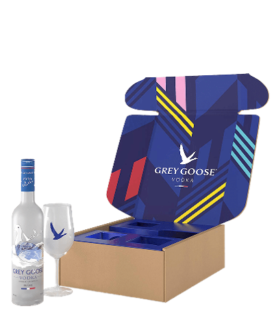 GREY GOOSE® Branded Glass Gift&nbspSet bottle